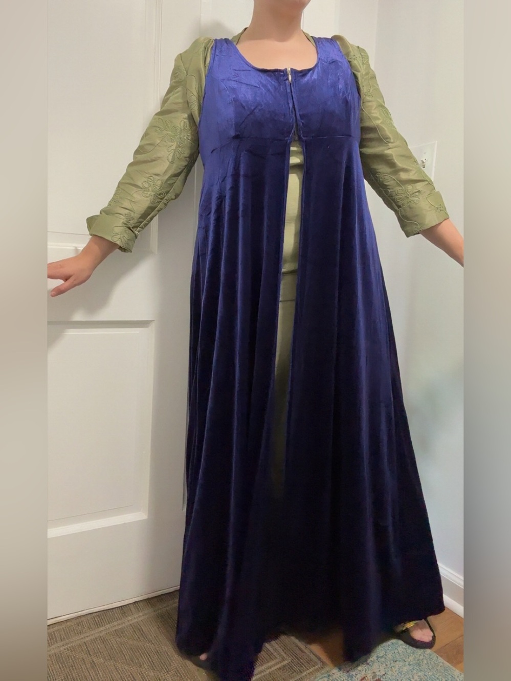 Velvet regency pelisse duster - Picture 6 of 8